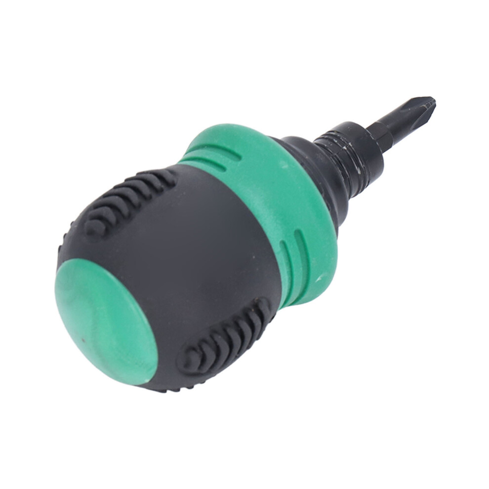 Mini Ratchet Screwdriver Magnetic 2-in-1 Green