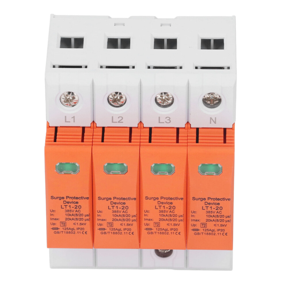 385VAC T2 Surge Arrester 4P 10-20kA Low Voltage