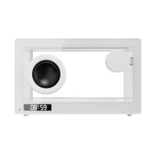 Przenośny Głośnik  Retro Zegar Bezprzewodowy HiFi Przezroczysty Soundbar Ze Światłem RGB Karta TF Audio Odtwarzacz Muzyczny A F