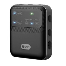 Ricetrasmettitore Audio  5.4, Trasmissione da 1 TX A Oltre 100 Dispositivi RX, Adattatore Audio Wireless LE AAC/AptX-AD/LC3 USB/AUX/MIC