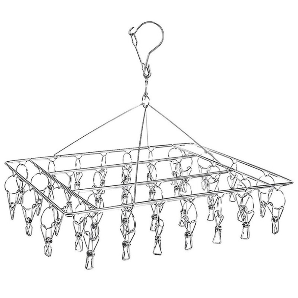 Sock Drying Racks Laundry Drip Hanger Rectangle With 30Pcs Pegs Indoor Outdoor Clothesline Hanging Dryer Clothespins Drying Baby 4711520247405
