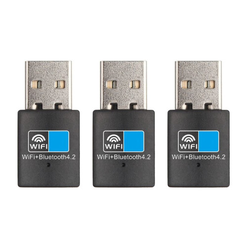 3X USB Wifi -Compatible Adapter V4.2 Wireless Network Card Wifi Antenna Transmitter PC Lan Internet Receiver