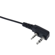 4X 2-Polig PTT Mic Headset auf 3,5 mm Air Acoustic Tube Hoerer fuer  UV-5R 888S