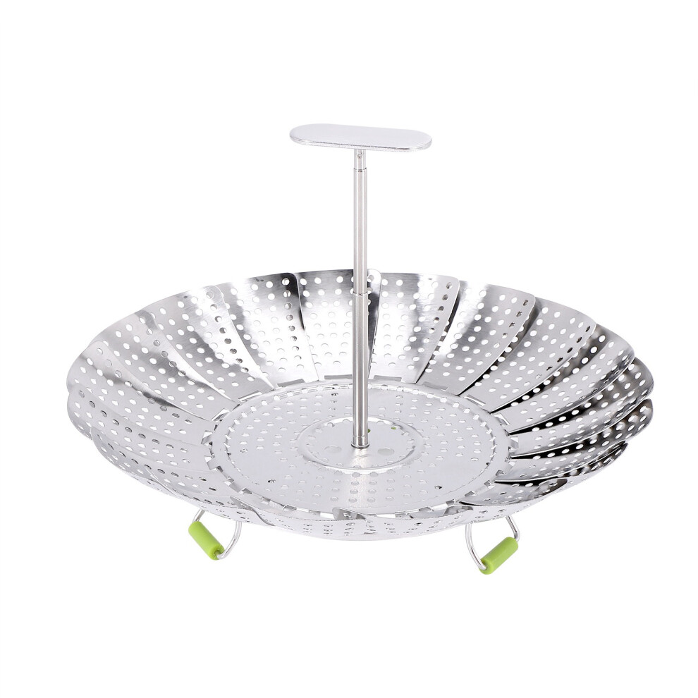 Typecat Stainless Steel Folding Vegetable Steamer Basket,Insert For Cooking Food,Expandable To Fit Various Size Pot(5.1-9Inch)