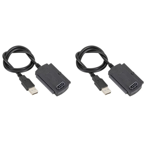 2X Conversor de Adaptador USB para IDE   2,5 3,5 Polegadas Cabo Adaptador de Disco Rígido para PC Laptop Notebook