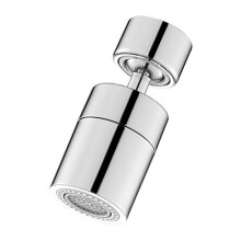 Kitchen Faucet Spray  Filter Adjustable Rotary Splashback Tap Nozzle Bubbler Kitchen Sink Faucet Silver B