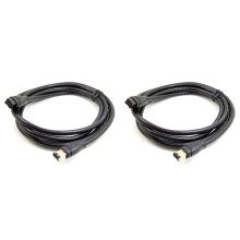 2X Cabo FireWire IEEE 1394B Cabo de Dados de 9 Pinos um 6 Pinos 800 Mbps (1,8 Metros)