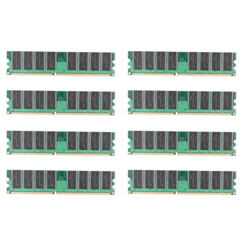8X DDR 1GB PC Memory Ram DDR1 Desktop PC3200 400MHz 184 Pin Non-ECC Computer Memoria Module