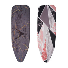 2Pcs 140x49CM Fabric Marbling Ironing Board Cover Protective Press Iron Folding for Ironing Cloth Guard Protect - 1 & 5