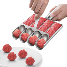 Frikadellen-Maker-Set mit Löffel – Frikadellenform aus Edelstahl für perfekte Frikadellen
