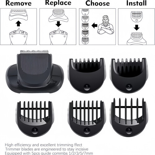 Replacement Shaver Head Attachment for Series 5-7, Flex and Pivot Technology, Compatible with Many Models, Smooth Shaving
