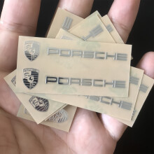 10 kusov kovových kreatívnych samolepiek do auta, vodotesné a odolné voči nečistotám, doplnok pre Porsche 911