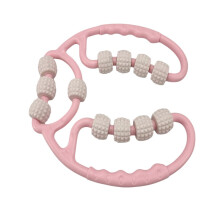 Beinmassagegerät – 12 Rollen für eine angenehme Massage Pink + White