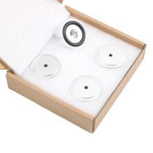 4Pcs 40x20mm Metal Foot Pad CD Player Speaker Power Amplifier Non-Slip Foot Pad Machine Tripod Silver