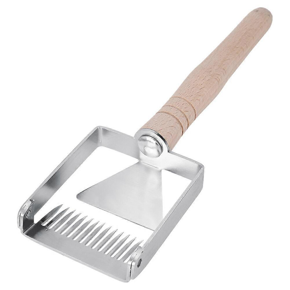 Honeycomb Honey Stainless Steel Scraper Beekeeping Tine Uncapping Fork Hive Wooden Handle 3361650165905