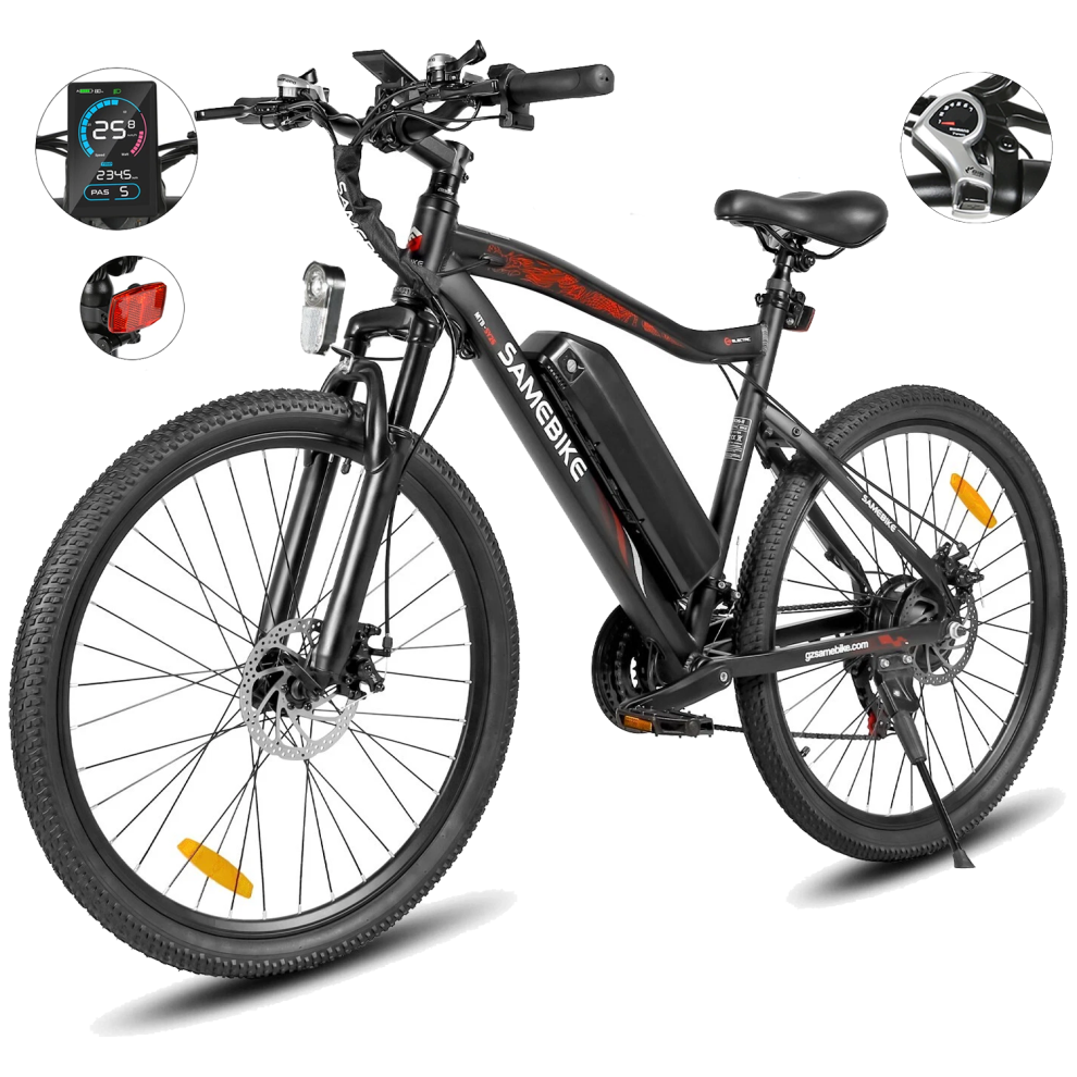 Samebike New Sy26-Ii 26 Inch E-Mountain Bike 36V 13Ah Electric Bike Range 100 Km