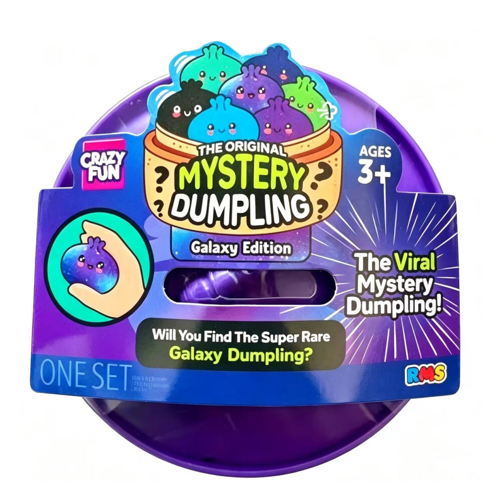 Crazy Fun Squishy Bun Galaxy Edition Mystery Dumpling Purple