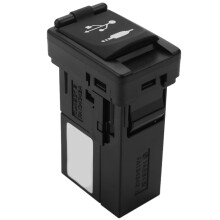 Adaptateur de Voiture au Port USB AUX Auto pour  Rav4 Camry pour Yaris pour  Avalon 86190-0R010 en Plastique Noir