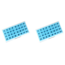 2X Monthly Pill Organizer 31 Fack, 1 per Dag, 4 Veckor Hel MåNad 31 Dagars Pill Organizer, Blå