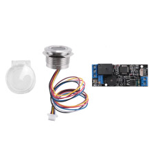 K202 DC12V Low Power Fingerprint Control Board + R503 Fingerabdruckmodul Rundes Fingerabdruckerkennungsmodul