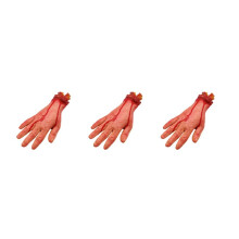 3X Bloody Horror Scary Halloween Prop Fake Severed Life Size Arm Hand House Scary Bloody