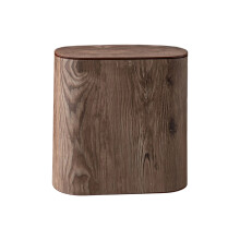 Praktischer Mülleimer mit-Schwarzes Holzmuster