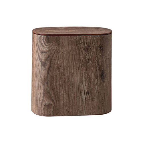 Praktischer Mülleimer mit-Schwarzes Holzmuster