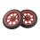 2 Pcs Replaceable Shopping Basket Cart 4.4" Wheels Red Black 1
