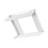No equipment required Wall Mount Seasoning Shelf stowable-White 1