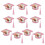 10Pcs Commencement Cap Shape Candy Box Set Graduation Gift-Pink 1