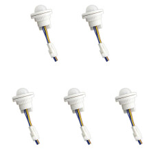 5X  PIR Infrarood Bewegingssensor Detectie 220V Instelbare Tijd Infrarood Automatische LED Lichtheks