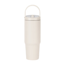 Extra grote 900 ml roestvast stalen drankcontainer Camping-wit