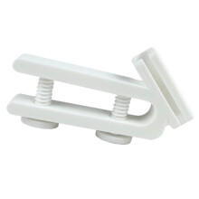 Multifunctionele emmerslangclip voor stabiele waterstromen,-Wit