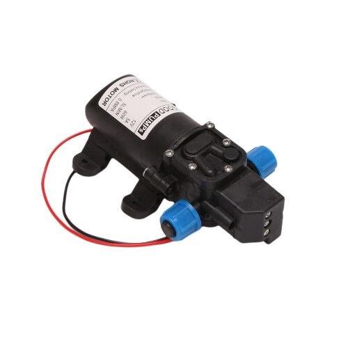Black  12V 60W high-pressure  membrane water pump automatic shutdown 5L / min