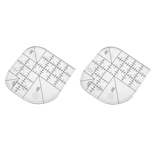 Multifunctional Angle Cutting Ruler Acrylic Anti-Slip Seam Ruler Round  Template Ruler DIY Sewing Patchwork Ruler