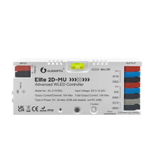 GLEDOPTO Elite WLED Controller Dynamic Mic Sound Reactive 20A Fuse Supports WS2811 WS2812 SK6812 TM1814 WS2813 Digital IC