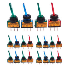 20PC 12V  20A LIGHT ILLUMINATED TOGGLE  CONTROL CAR BOAT DASH SPST /OFF