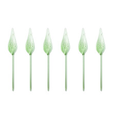 Pack Of 6 Handmade Mini Glass Flower Decorations- No. 37
