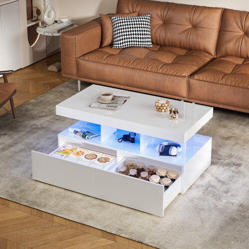High Gloss Coffee Table for Living Room