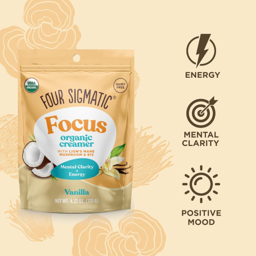 Four Sigmatic Organic Non-Dairy Creamer, Vanilla - 120g 1
