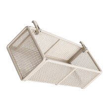 Kleine hangende plantenstandaard, ijzeren frame, ideaal voor-Wit