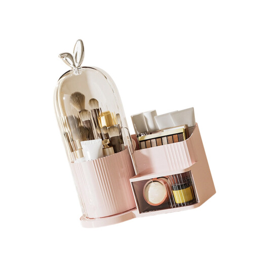 Modern Turning Makeup Storage Case Great For Students And-Pink
