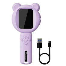 2.8" IPS Screen Digital Magnifier Handheld Video Microscope 2.0MP 500X Magnification with 15 LEDs for PCB Repair Violet
