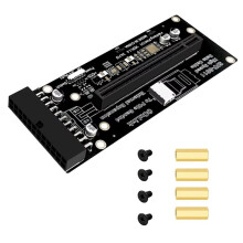 Oculink SFF-8612 zu PCI-E 4.0 X16 Adapter-Riserkarte mit 24-Pin-Stromversorgung für GPU-Hochgeschwindigkeits- und Stabile Erweiterung