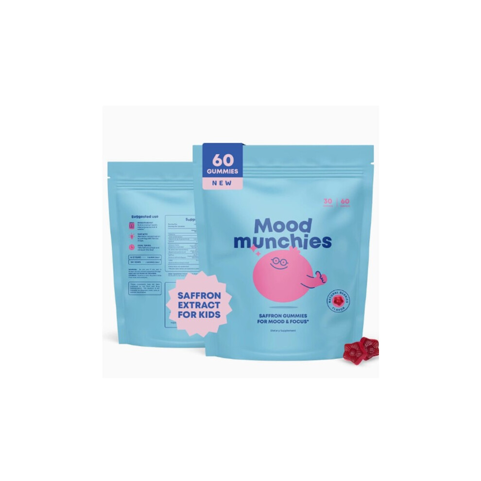 (2PCS) Mood Munchies Saffron Gummies - Mood & Focus Support, 60 Count