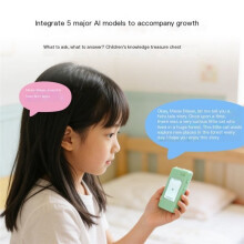 AI Voice Robot Home Device for Remote Calls, Photography, Conversation, and Learning Green