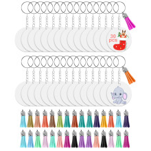 150PCS Sublimation Blanks Keychains Bulk, Keychains Ornament Set for Crafts, Jewelry Making