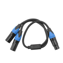 50cm XLR Splitter Cable 1 XLR Female to 2 XLR Male XLR Y Splitter Cable Microphone Splitter Cord for Amplifier Mixer FMM