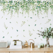 (30*90 (ms2312)) Cartoon flower flower butterfly cattail petal wall sticker background wall home decoration wall sticker self-adhesive