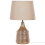Beliani Table Lamp WARI Ceramic Golden Brown 4